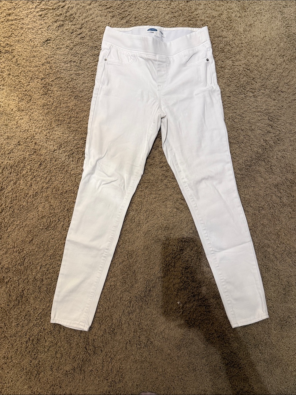 Old Navy Women’s White Pull-On Skinny Jeans